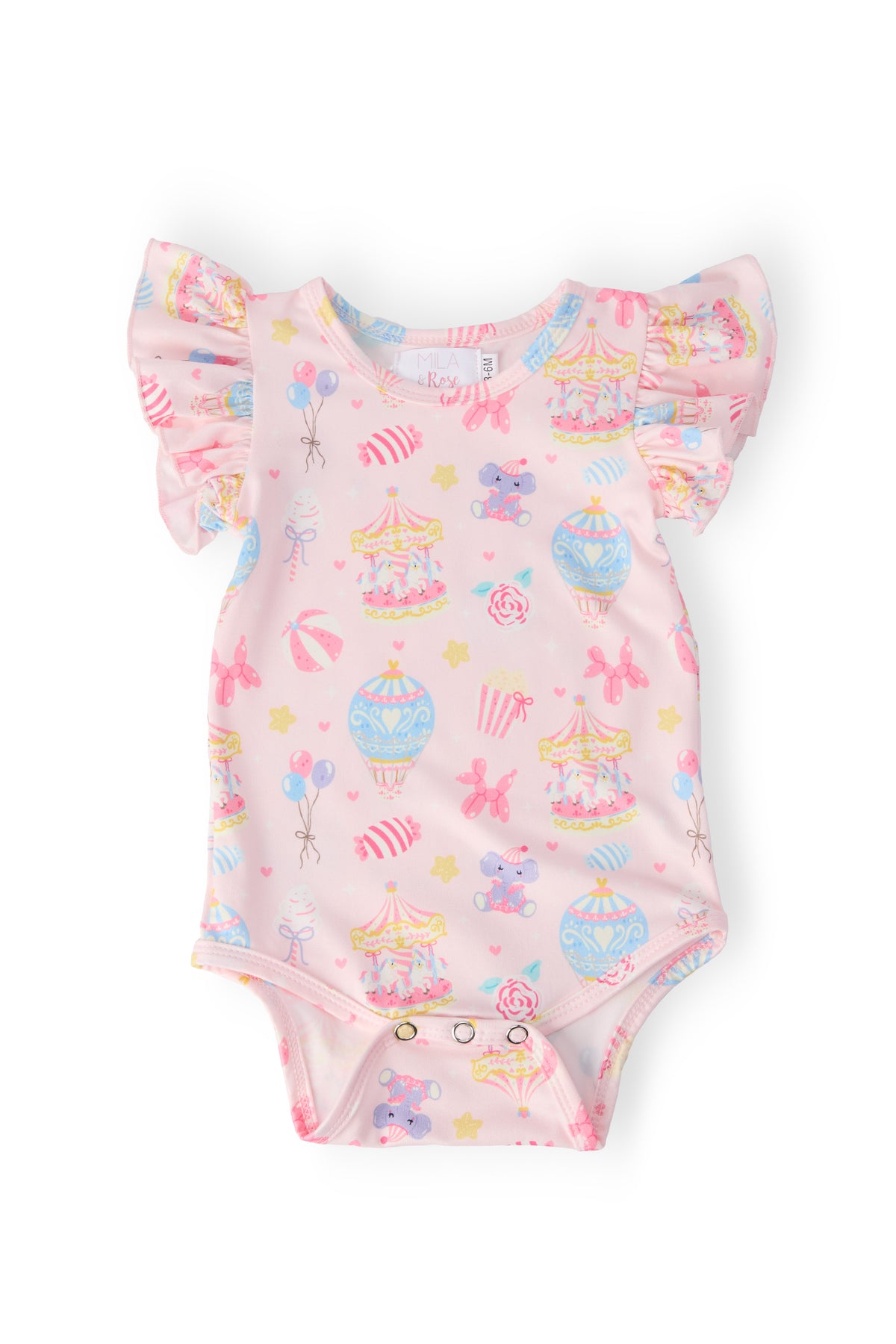 Off to the Circus S/S Flutter Bodysuit-Mila & Rose ®