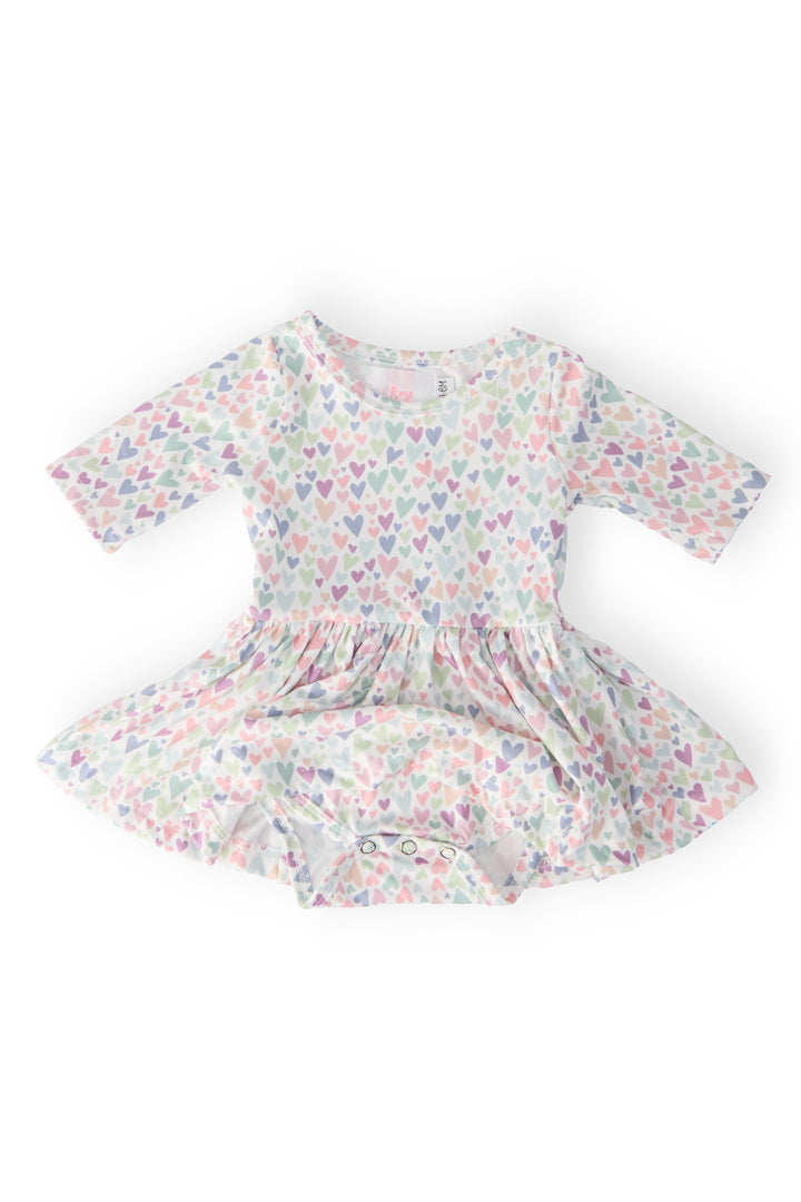 One in a Million 3/4 Sleeve Twirl Bodysuit-Mila & Rose ®