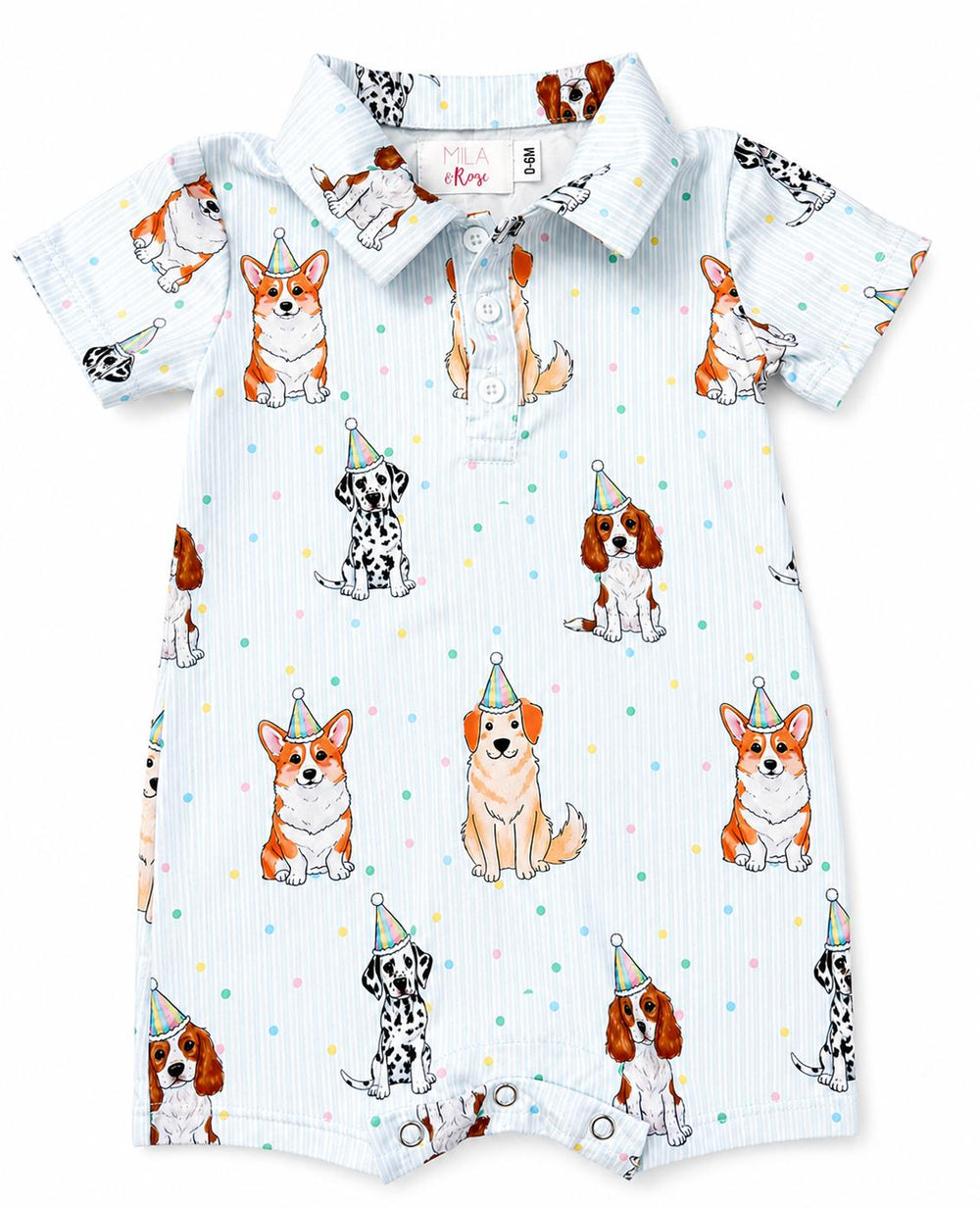 Party Pups Polo Shorty One-Piece-Mila & Rose ®