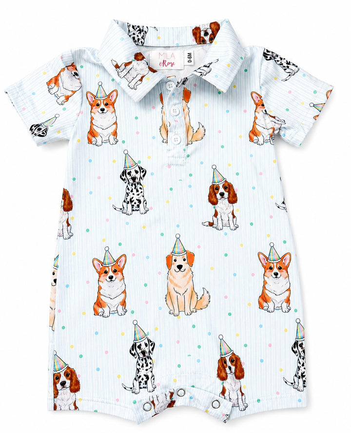 Party Pups Polo Shorty One-Piece-Mila & Rose ®