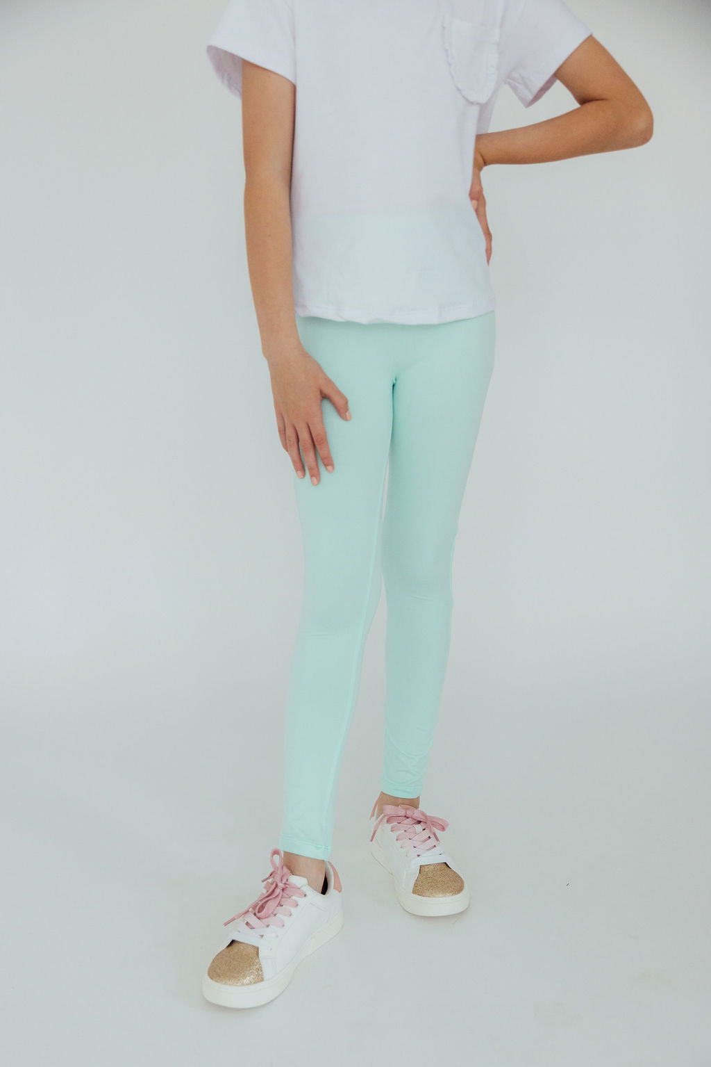 Pastel Green Leggings-Mila & Rose ®