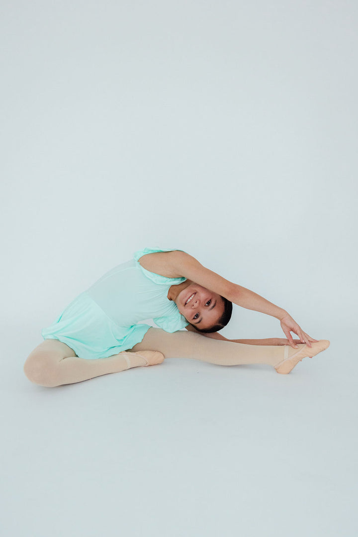 Pastel Green S/S Twirl Leotard-Mila & Rose ®