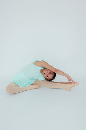 Pastel Green S/S Twirl Leotard-Mila & Rose ®