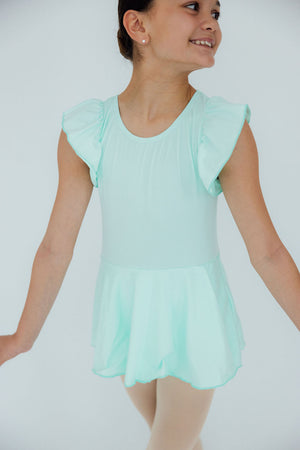 Pastel Green S/S Twirl Leotard-Mila & Rose ®