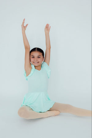 Pastel Green S/S Twirl Leotard-Mila & Rose ®