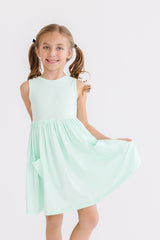 SALE Pastel Green Tank Pocket Twirl Dress-Mila & Rose ®