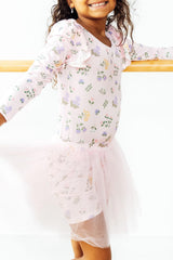 Pastel Petals L/S Flutter Sleeve Leotard-Mila & Rose ®