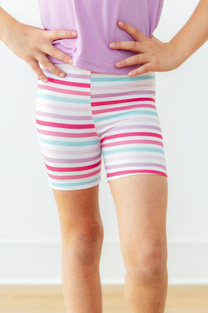 Pastel Stripes Twirl Shorts-Mila & Rose ®