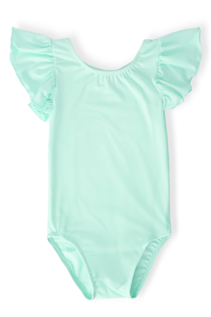 SALE Pastel Green S/S Flutter Sleeve Leotard-Mila & Rose ®