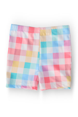 Pastel Plaid Twirl Shorts-Mila & Rose ®