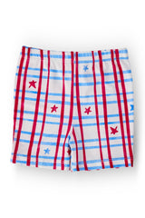 Patriotic Plaid Twirl Shorts-Mila & Rose ®