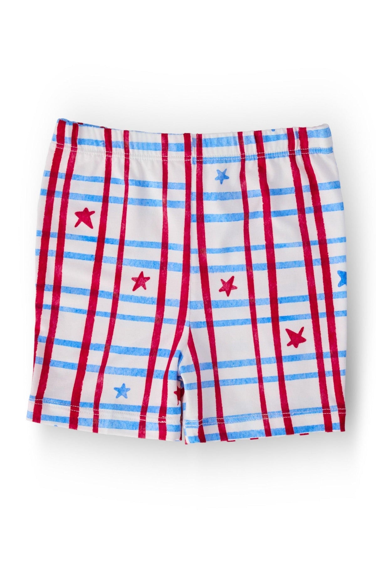 Patriotic Plaid Twirl Shorts-Mila & Rose ®