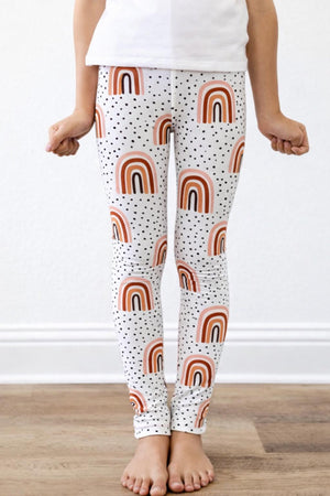 Peach Rainbow Leggings-Mila & Rose ®