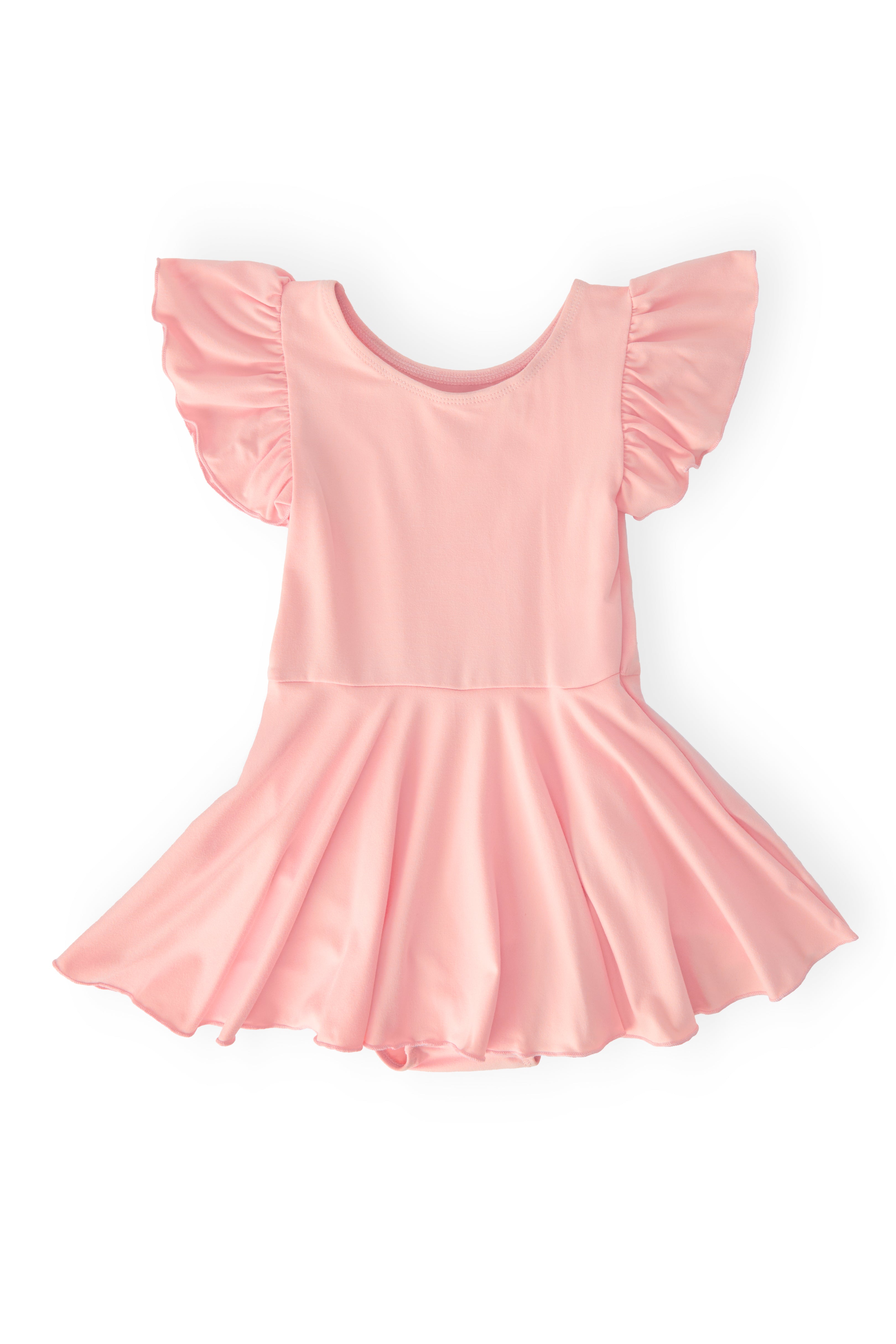 Peach S/S Twirl Leotard-Mila & Rose ®