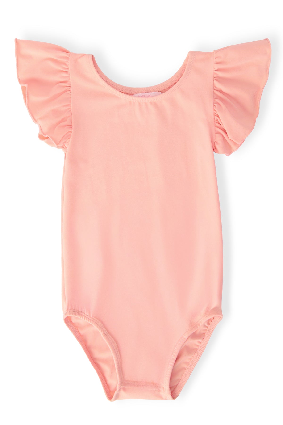 Peach S/S Flutter Sleeve Leotard-Mila & Rose ®