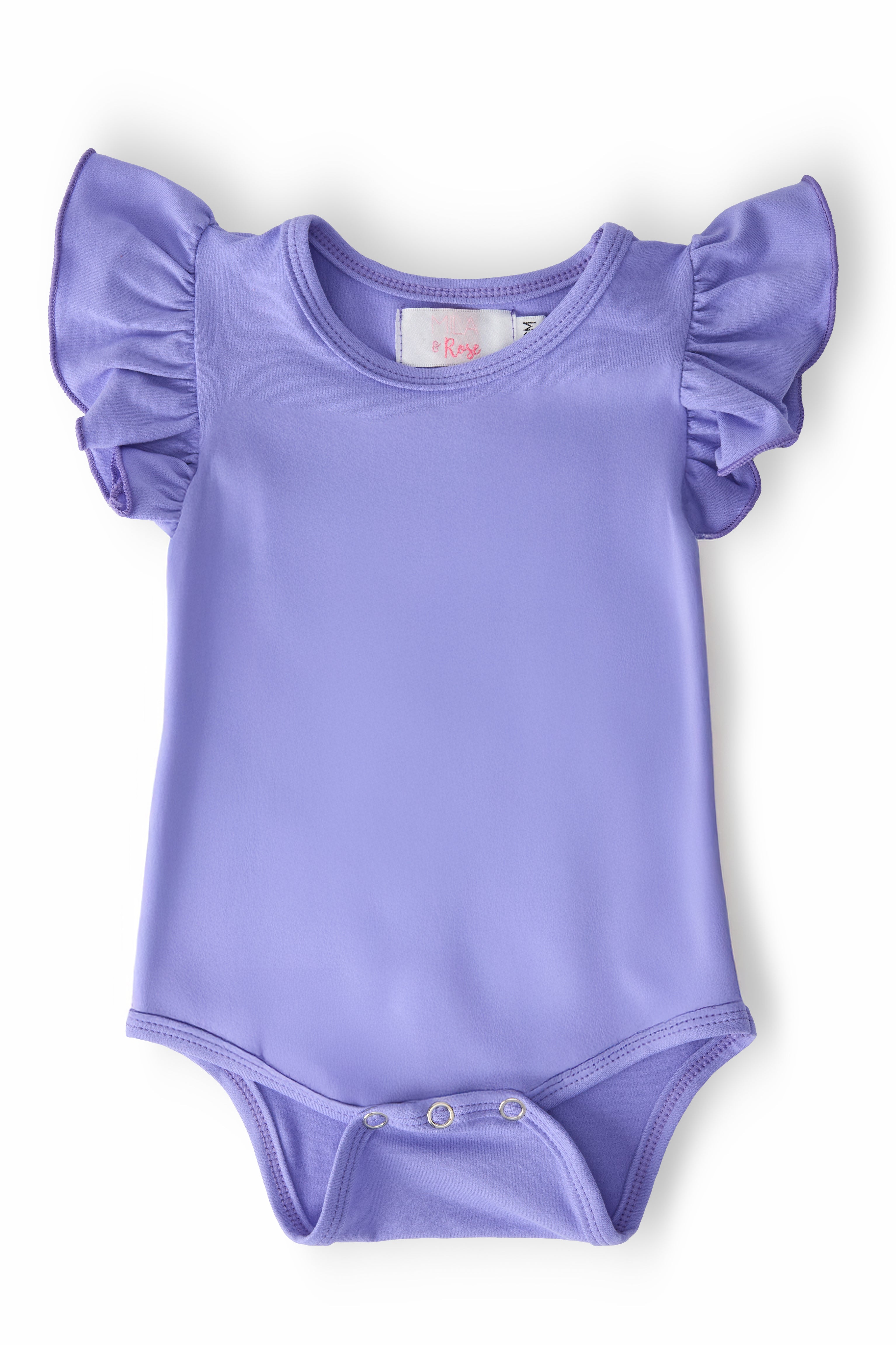 Periwinkle S/S Flutter Bodysuit-Mila & Rose ®