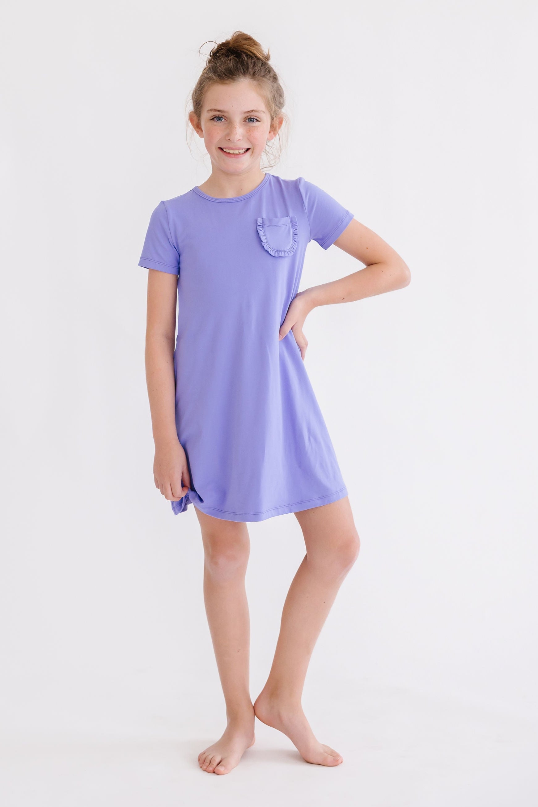 childrens t shirt dress Periwinkle T-Shirt Dress
