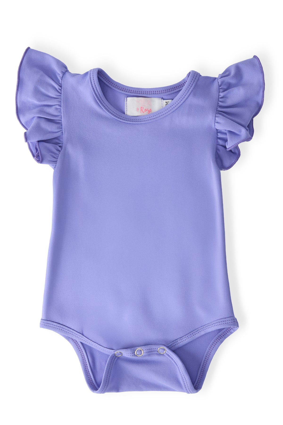 Periwinkle S/S Flutter Bodysuit-Mila & Rose ®