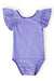 Periwinkle S/S Flutter Sleeve Leotard-Mila & Rose ®