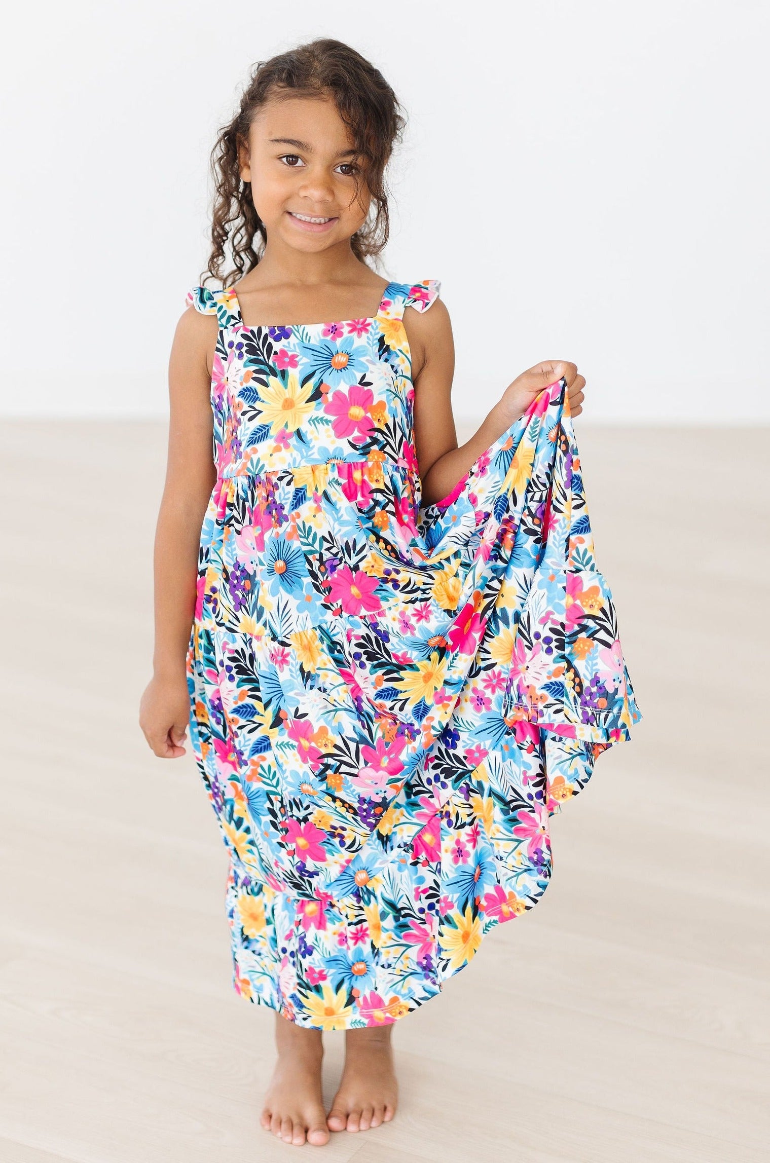 Petal Paradise Ruffle Maxi Dress | Mila & Rose