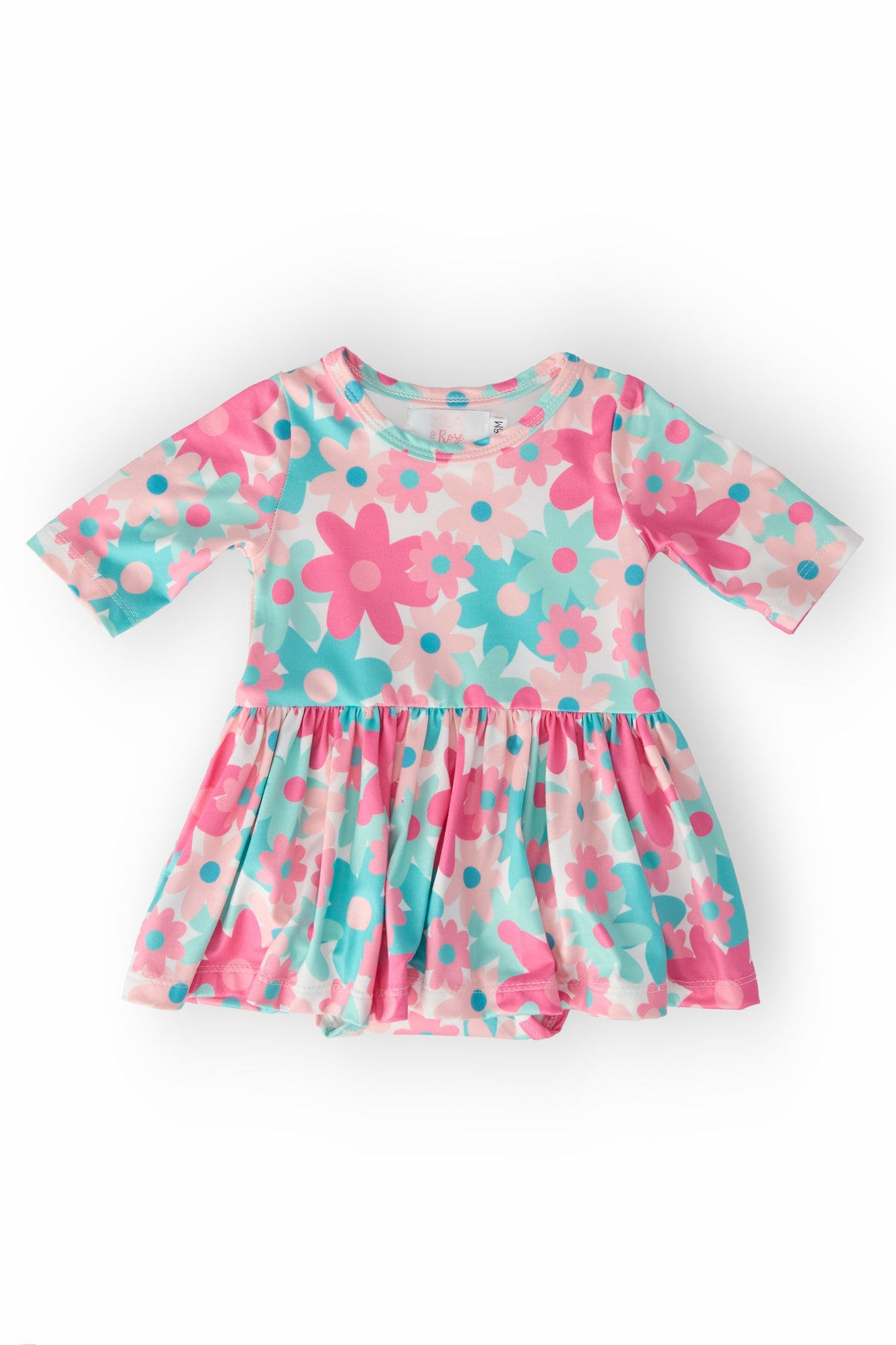 SALE Petal Perfection 3/4 Sleeve Twirl Bodysuit-Mila & Rose ®