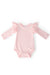 Petal Pink L/S Flutter Bodysuit-Mila & Rose ®