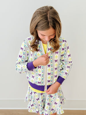 Mardi Gras Satin Jacket-Mila & Rose ®