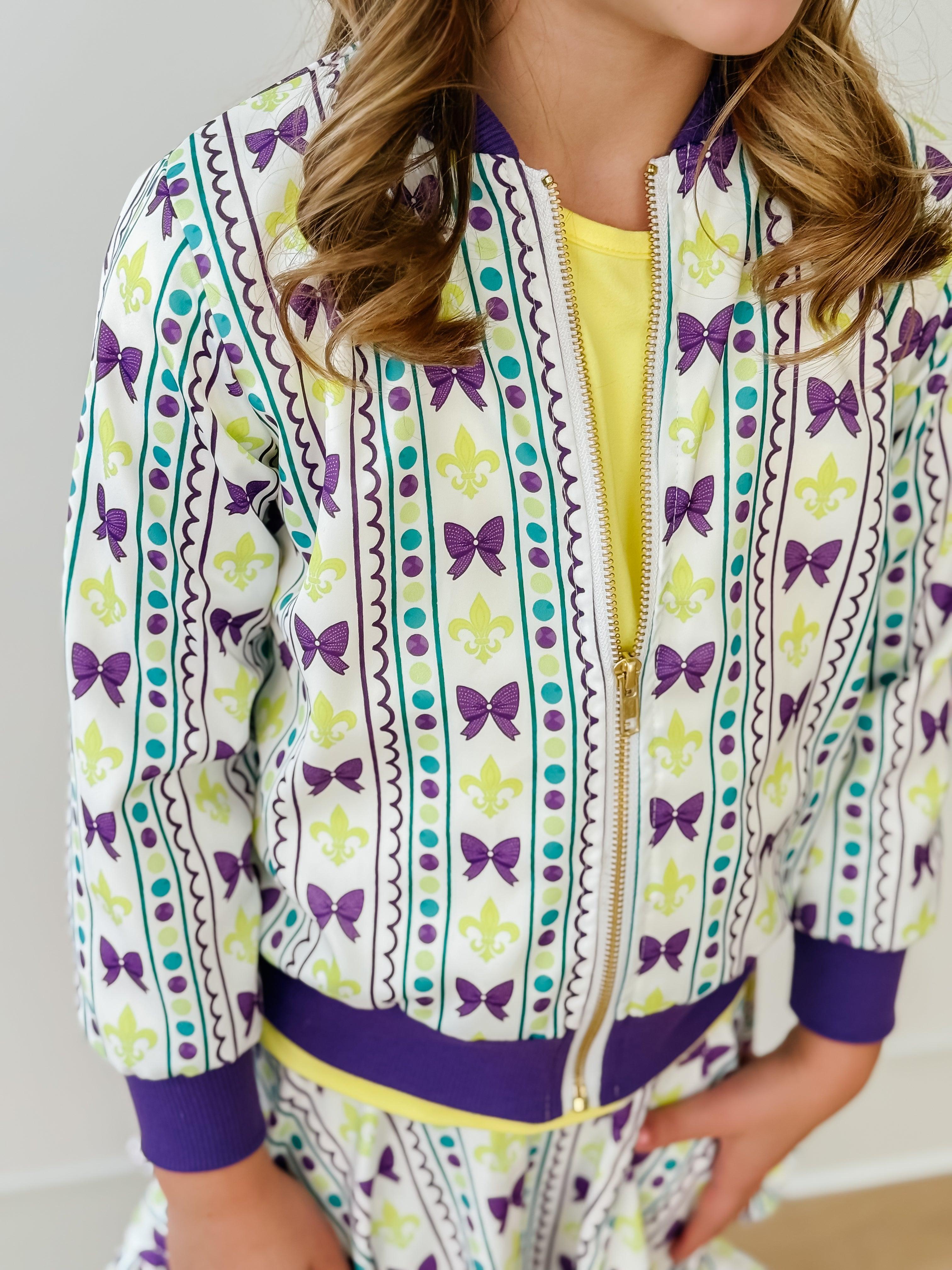 Mardi Gras Satin Jacket-Mila & Rose ®
