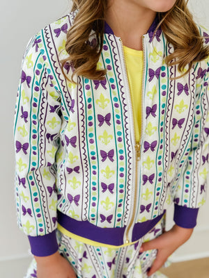 Mardi Gras Satin Jacket-Mila & Rose ®