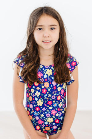 Pick a Posy S/S Flutter Sleeve Leotard-Mila & Rose ®