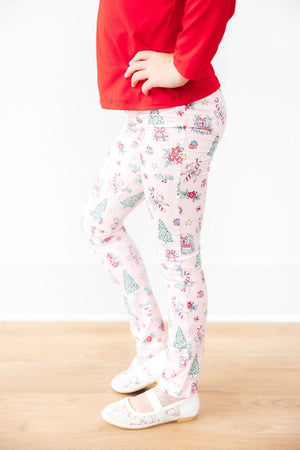 Pink Christmas Leggings-Mila & Rose ®