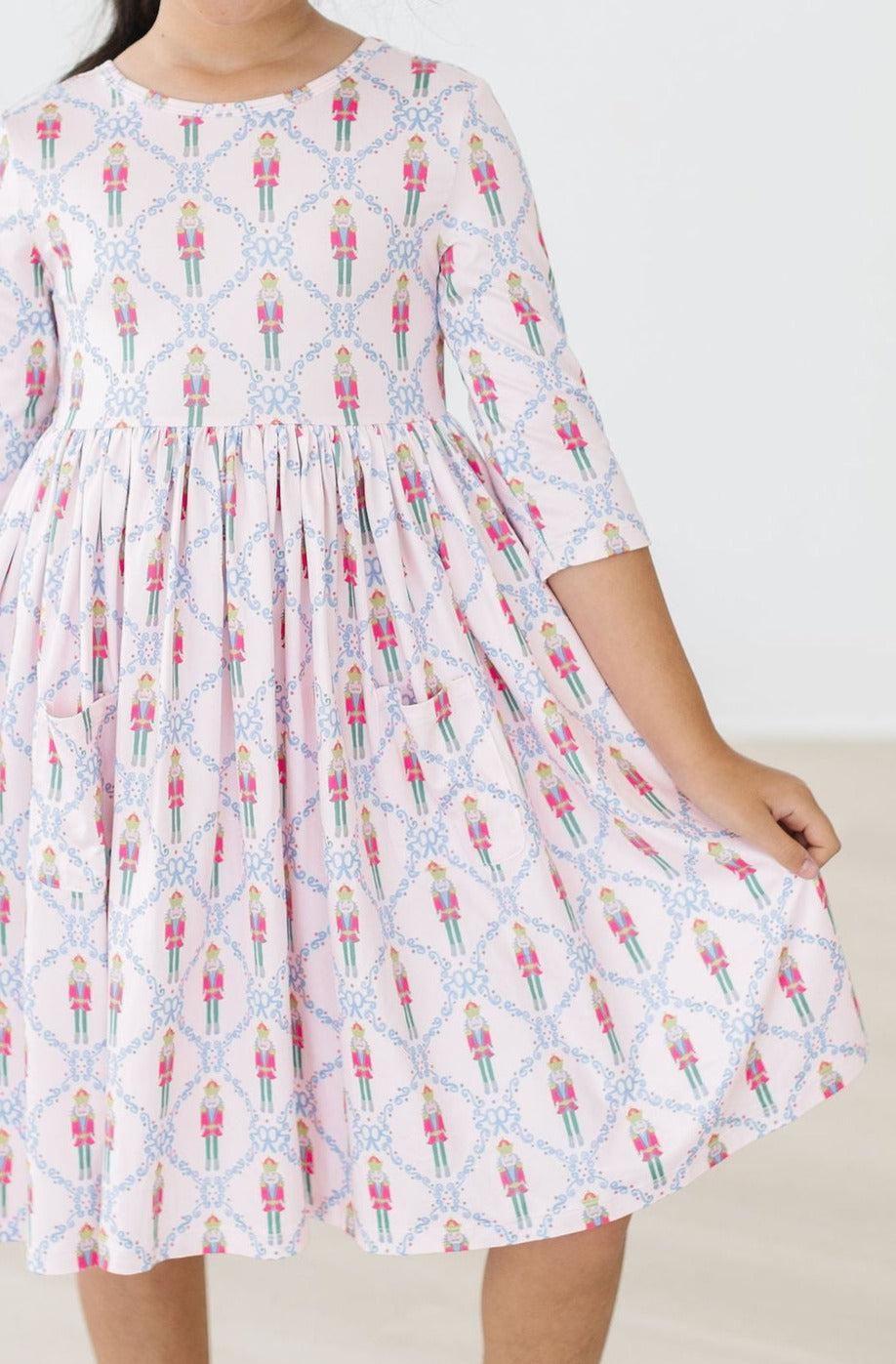 Ollie Jay Christmas Puff Dress in Nutcracker Ollie Jay Christmas Puff Dress in Nutcracker