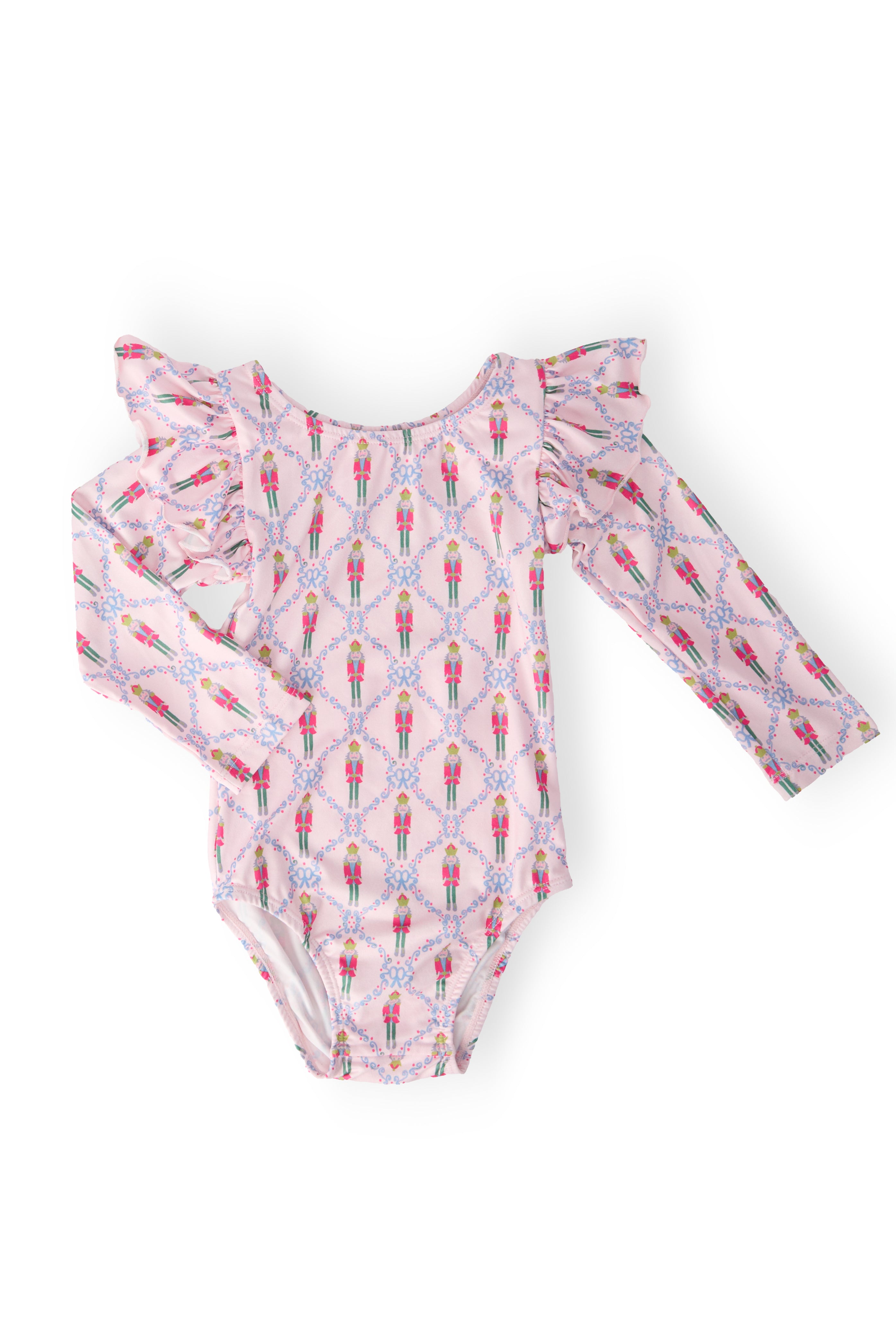Pink Nutcracker L/S Flutter Sleeve Leotard-Mila & Rose ®
