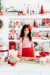 Pink Peppermint L/S Tutu Dress-Mila & Rose ®