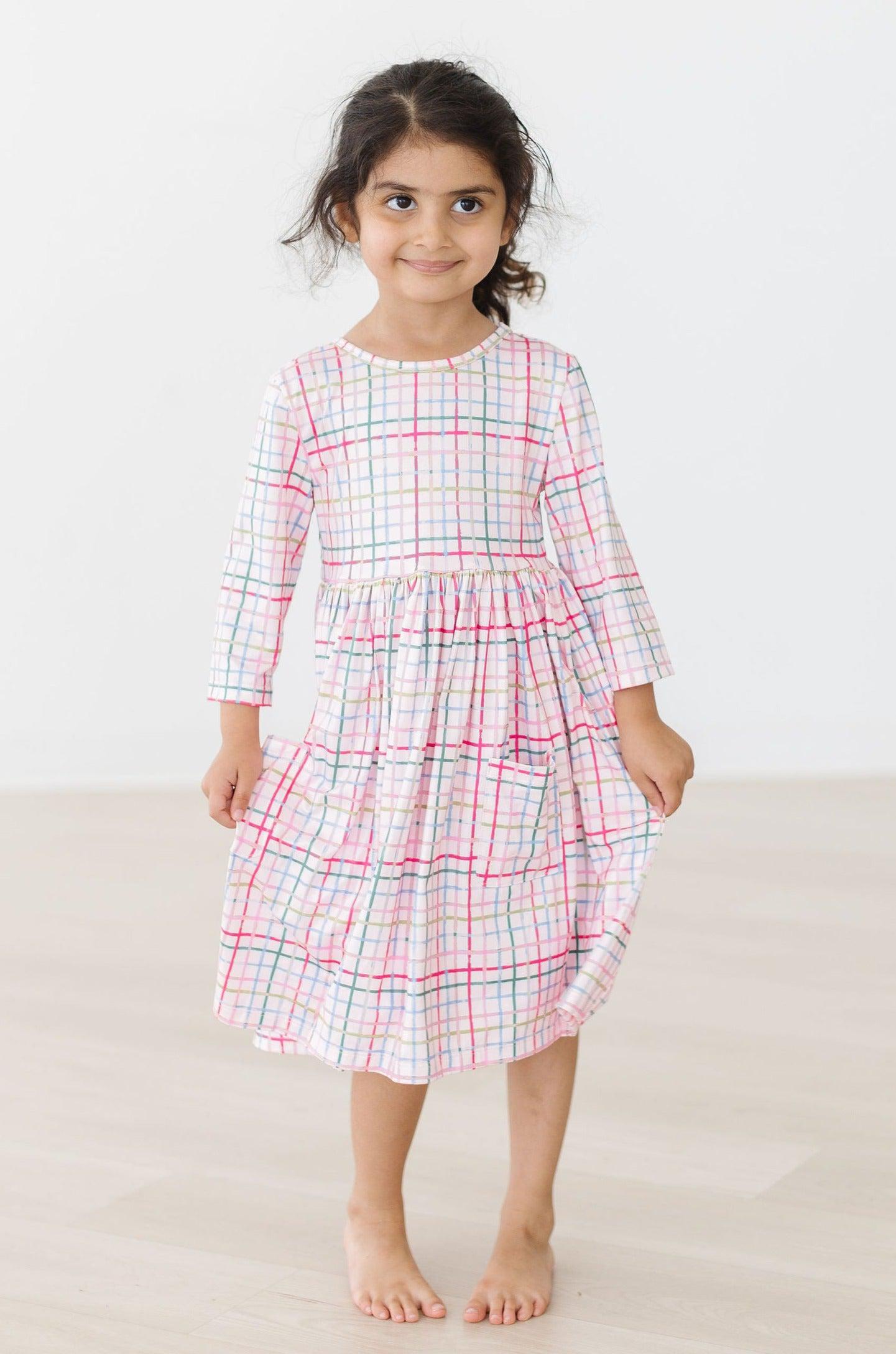 pink plaid dress SUMMER AWAY Kansas Plaid Maxi Dress