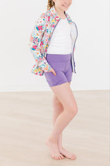 SALE Playful Purple Active Shorty Shorts-Mila & Rose ®