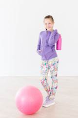SALE Playful Purple Full-Zip Ruffle Active Jacket-Mila & Rose ®