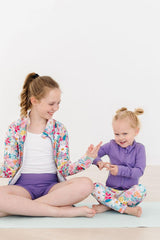 SALE Playful Purple Full-Zip Ruffle Active Jacket-Mila & Rose ®