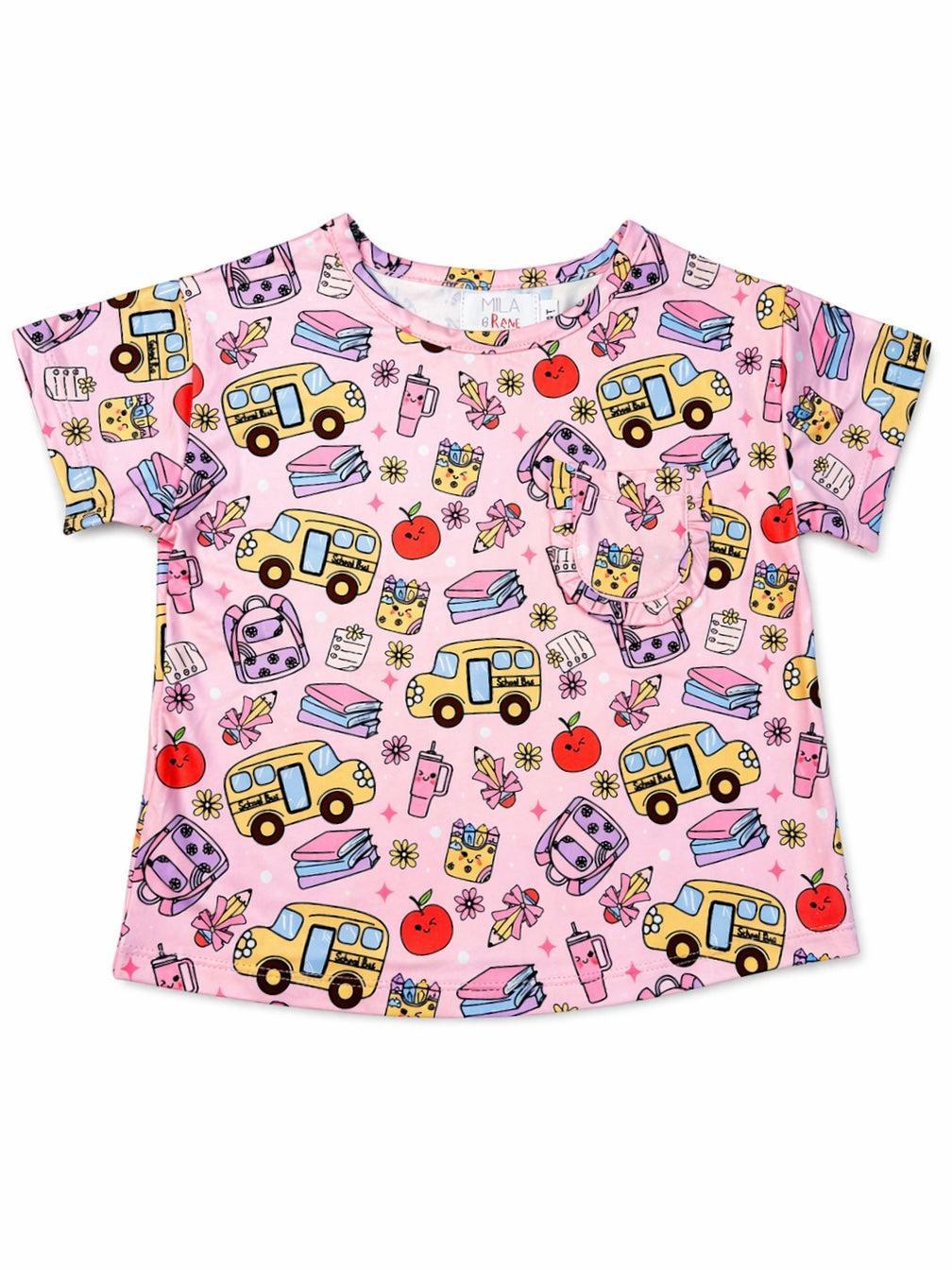 Playground Princess Ruffle Pocket Tee-Mila & Rose ®