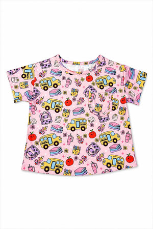 Playground Princess S/S Ruffle Pocket Tee-Mila & Rose ®