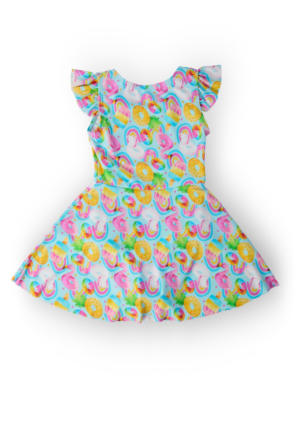 Pool Party Flutter Sleeve Twirl Swimsuit-Mila & Rose ®