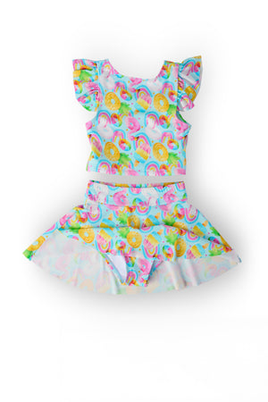 Pool Party Flutter Sleeve Twirl-kini Swimsuit Set-Mila & Rose ®