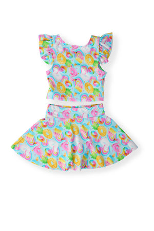 Pool Party Flutter Sleeve Twirl-kini Swimsuit Set-Mila & Rose ®