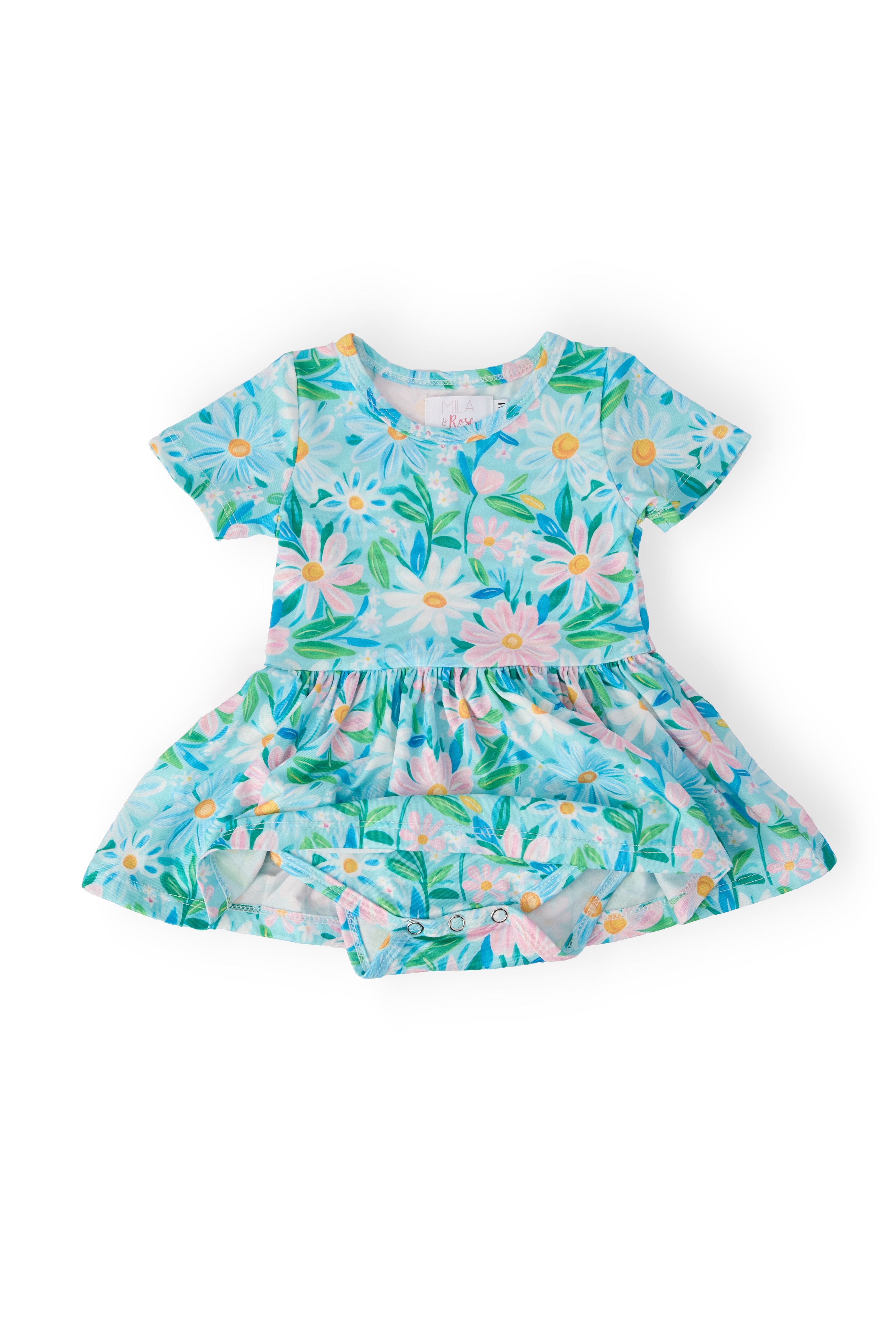 Preppy Daisies S/S Twirl Bodysuit-Mila & Rose ®