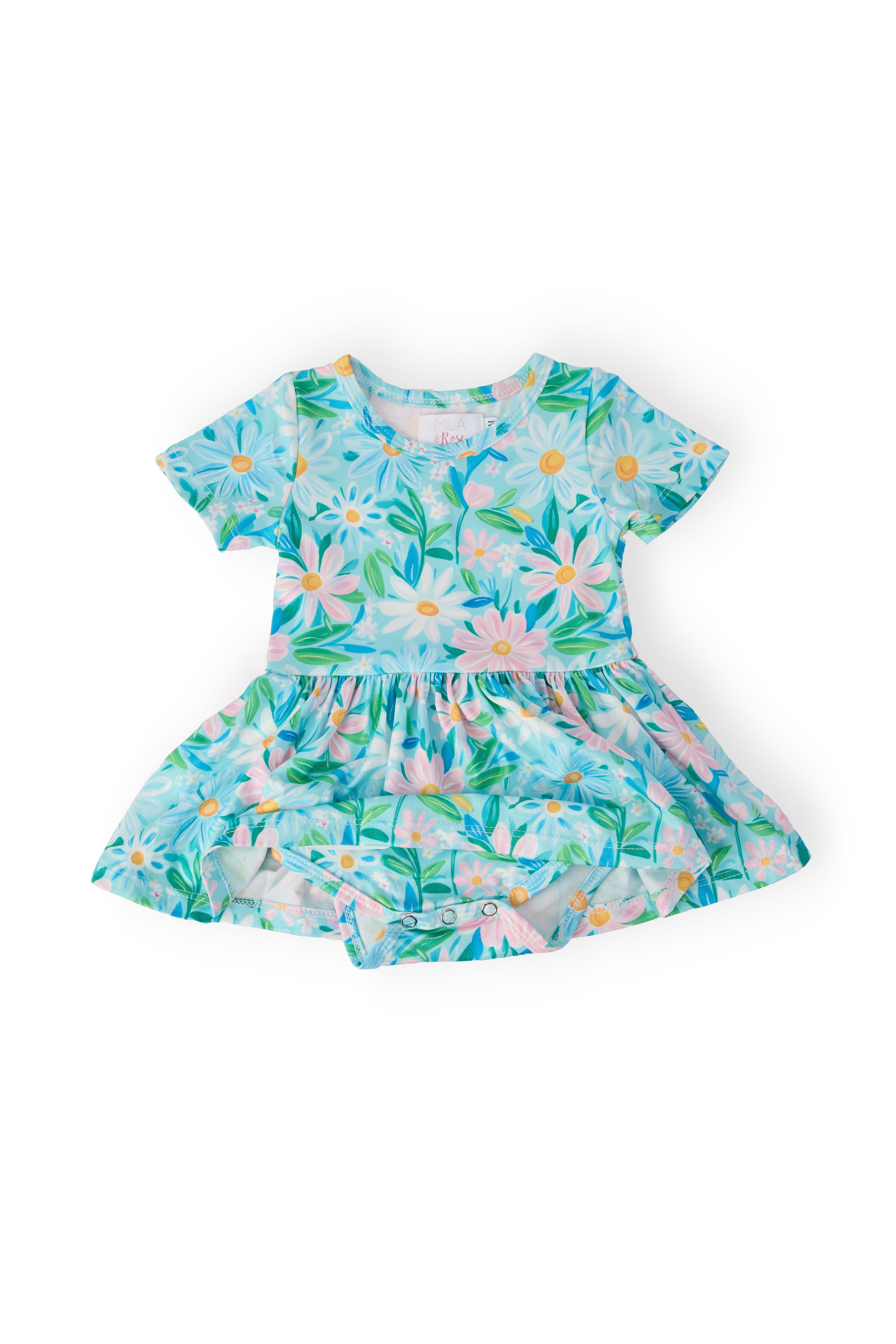 Preppy Daisies S/S Twirl Bodysuit-Mila & Rose ®