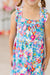 Preppy Floral Ruffle Cross Back Dress-Mila & Rose ®