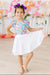 Preppy Floral S/S Ruffle Tee-Mila & Rose ®