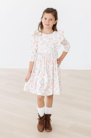 Pretty Pumpkins Ruffle Twirl Dress-Mila & Rose ®