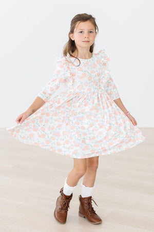 Pretty Pumpkins Ruffle Twirl Dress-Mila & Rose ®