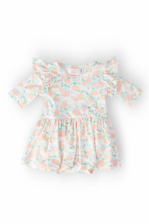 Pretty Pumpkins Twirl Flutter Bodysuit-Mila & Rose ®
